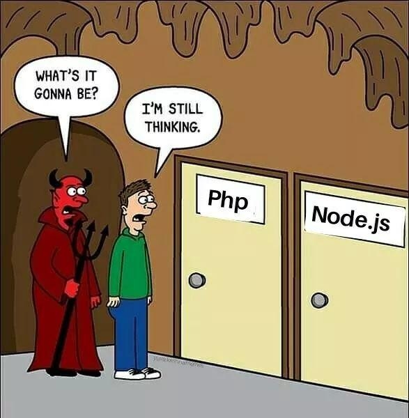 PHP or Node