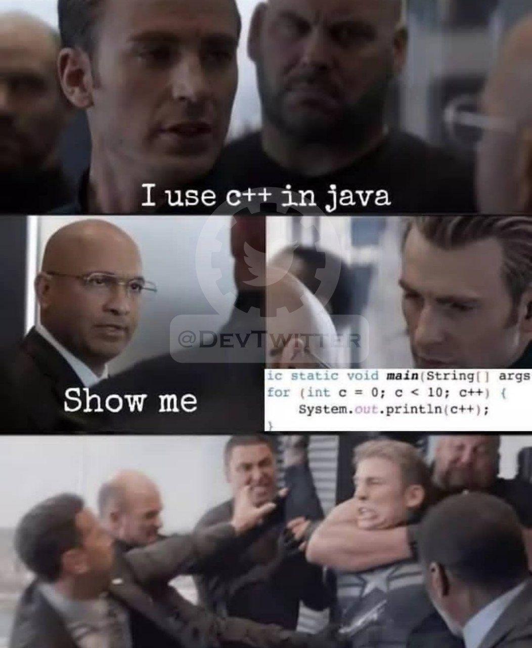 C++ in java